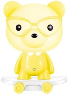 Lampy pozostałe - Lampex Lampka dekoracyjna Bear Skater żółta LPX0003/LM B-0 - miniaturka - grafika 1
