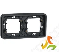 Klawisze i ramki - Schneider Electric MUREVA STYL Podstawa podtynkowa 2 podwójna pozioma IP55 antracyt MUR34101 MUR34101/SCH - miniaturka - grafika 1