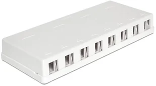Delock Moduł KEYSTONE PUSZKA MONTAŻOWA NAŚCIENNA 8 PORTÓW (86209) - Pozostałe akcesoria sieciowe - miniaturka - grafika 3