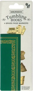Bookminders Tumbling Books zestaw 4 metalowych zakładek - Zakładki do książek - miniaturka - grafika 2