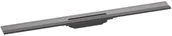Syfony - Hansgrohe RainDrain Flex Odpływ liniowy przyścienny 90 cm czarny chrom szczotkowany 56052340 - miniaturka - grafika 1