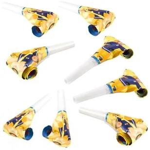 AMSCAN Gwizdki rozwijane 30 cm Strażak Sam, 8 sztuk - Pozostałe akcesoria dla plastyków - miniaturka - grafika 4