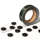 Taśmy izolacyjne i naprawcze - Taśma samoprzylepna na magnesy 5000mm x 35mm z 10 magnesami biała /171702/ DU1622-10 - miniaturka - grafika 1