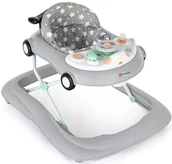 Chodziki - PETITE&MARS chodzik z dźwiękiem Cabrio Grey - miniaturka - grafika 1