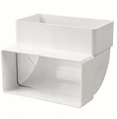 Rury i kanały wentylacyjne - Vents Kolano Kanału Wentylacyjnego 90st PION120x60mm - miniaturka - grafika 1