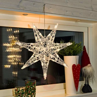 KonstSmide Siedmioramienna akrylowa Gwiazda LED Iselin - Oświetlenie świąteczne - miniaturka - grafika 2