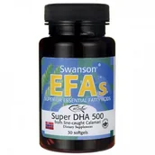 Witaminy i minerały dla sportowców - SWANSON Super DHA 500mg - (30 kap) - miniaturka - grafika 1