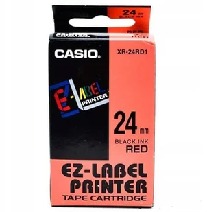 Casio XR-24YW1, 24mm x 8m, czarny druk / żółty podkład, taśma oryginalna - Papier do drukarek - miniaturka - grafika 4