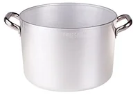 Rondle - Pentole Agnelli Linia pentole agnelli aluminium 3 MM wysoka rondel z 2 uchwytami, srebrny/czarny, 45 cm ALMA104B45 - miniaturka - grafika 1
