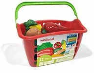 Zabawki AGD - Miniland Miniland 30766  kosz na warzywa, 11 części Miniland30766 - miniaturka - grafika 1