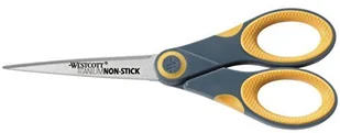 Westcott Nożyce do cięcia azotkiem tytanu NON Stick Soft Grip, szary/żółty, 18 cm E-33670 00 - Nożyce kuchenne Westcott Nożyce do cięcia azotkiem tytanu NON Stick Soft Grip, szary/żółty, 18 cm E-33670 00 - Nożyce kuchenne - miniaturka - grafika 1