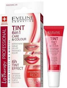 Eveline Tint 6w1 Care&Colour Serum Do Ust 02 Pink 12ml - Balsamy do ust - miniaturka - grafika 3