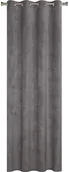 Zasłony - Uniglob Zasłona VELVET szara 140 cm x 260 cm - miniaturka - grafika 1