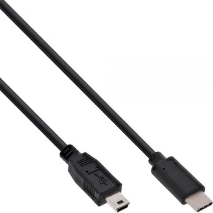 InLine Kabel USB USB C Mini USB M/M Czarny 1m 35751 - Kable USB - miniaturka - grafika 2
