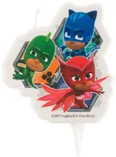 Urodziny dziecka - Świeczka na tort "Pidżamersi - PJ MASKS", DEKORA, 7,5 cm DK346204 - miniaturka - grafika 1