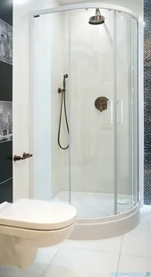 Omnires Chelsea 90x90 półokrągły NDF90BPTR - Kabiny prysznicowe - miniaturka - grafika 6