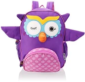 Plecaki szkolne i tornistry - Zoocchini Zoo cchini plecak dziecięcy, oliwkowy, sowa, fioletowy 28003 - miniaturka - grafika 1