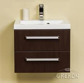 Szafki łazienkowe - Gante Szafka łazienkowa z umywalką 50/39/2 seria Fokus Wenge Mat FKS-W-U50/39/2 Clever - miniaturka - grafika 1