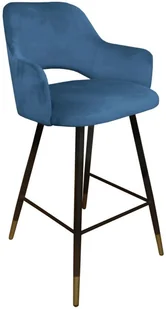 Hoker krzesło barowe Milano podstawa czarna MG33 - Taborety i hokery - miniaturka - grafika 3