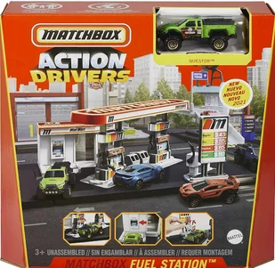 Matchbox GVY84 Action Drivers. Stacja benzynowa - Tory, garaże, parkingi - miniaturka - grafika 2