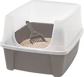 Kuwety dla kotów - Iris Cat Litter Box toaletka dla kotów, szarobrązowy 106300 - miniaturka - grafika 1