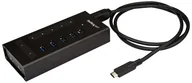 Huby USB - Startech com com 7 Port USB-C Hub - Metal - USB 3.0 - USB-C to 5x A and 2x C - hub - 7 porte USB hub - 7 - Czarny HB30C5A2CST - miniaturka - grafika 1