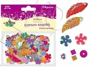 Titanum Cekiny tęczowe 14g - Dekoratorstwo - miniaturka - grafika 3