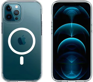 Spigen Etui Ultra Hybrid Mag do Apple iPhone 12 12 Pro Crystal Clear ACS02625 - Etui i futerały do telefonów - miniaturka - grafika 2