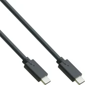 Kable - InLine 35706A kabel USB-C 3.2 Gen. 2 wtyczka/wtyczka, czarny - 0,5m - miniaturka - grafika 1