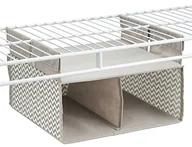 Meble modułowe i akcesoria - InterDesign 04041EU Chevron zawieszany, miękki organizer z 2 przegrodami, kolor naturalny brązowoszary (taupe, naturfarben) 04051 - miniaturka - grafika 1