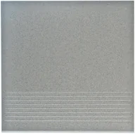 Płytki ceramiczne - Paradyż Ceramika Stopnica prosta, gres techniczny, Kwazar grys 30x30 - miniaturka - grafika 1