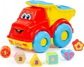 Samochody i pojazdy dla dzieci - POLESIE AUTO CIEZAR WYWROT SORTER 26X17X21 WADER P WB 89120 WADP - miniaturka - grafika 1
