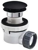 Syfony - WIRQUIN Syfon umywalkowy oszczędzający miejsce XS-PURE czarny mat WIRQUIN - miniaturka - grafika 1