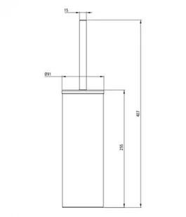 Deante Round Szczotka WC wolnostojąca z pojemnikiem ADR 0712 ADR 0712 - Akcesoria łazienkowe Deante Round Szczotka WC wolnostojąca z pojemnikiem ADR 0712 ADR 0712 - Akcesoria łazienkowe - miniaturka - grafika 3