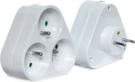 Rozgałęźniki - Plastrol Rozgałęźnik wtyczkowy 3-gniazda z/u 16A R-36P W-97740 W-97740 - miniaturka - grafika 1