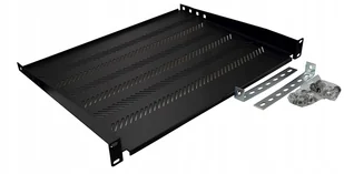 Półka Katlink 19" 1U 350mm Ral 9005 z podporą - Switche - miniaturka - grafika 3
