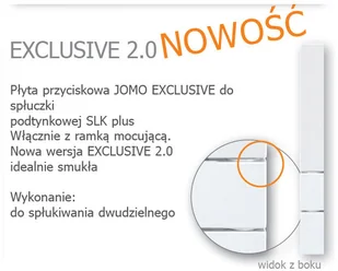 Werit Jomo Exclusive 2.0 Chrom Poysk/Chrom Poysk/Przycisk Spukujcy/GAT 1 - Stelaże i zestawy podtynkowe do WC - miniaturka - grafika 2