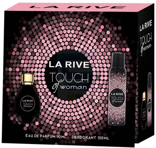 La Rive for Woman Touch of Woman Zestaw edp90ml+deo150ml - Zestawy perfum damskich - miniaturka - grafika 2