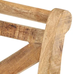 vidaXL Ławka do przedpokoju, 103x33x72 cm, lite drewno mango vidaXL - Ławki do przedpokoju - miniaturka - grafika 6