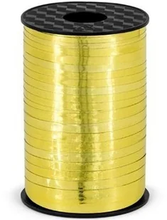 PartyDeco Wstążka plastikowa, złoty, 5mm/225m PRM5-019 - Gadżety dla niej i dla niego - miniaturka - grafika 4