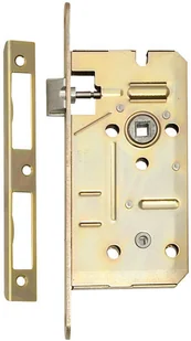Zamek wpuszczany LOB 72/50 WC ocynk żółty - Zamki i wkładki - miniaturka - grafika 2