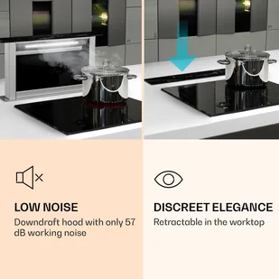 Klarstein Royal Flush Eco 60 Czarny CGCH3-RoyalFlush-M - Okapy kuchenne - miniaturka - grafika 3