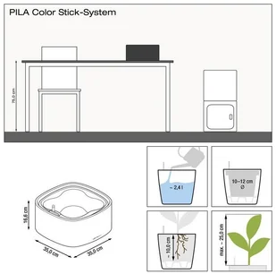 Lechuza Misa Pila piaskowy brąz - Donice - miniaturka - grafika 2