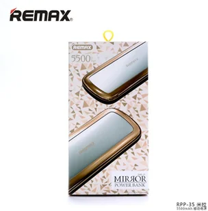 Remax Mirror 10000mAh Złoty - Powerbanki - miniaturka - grafika 3
