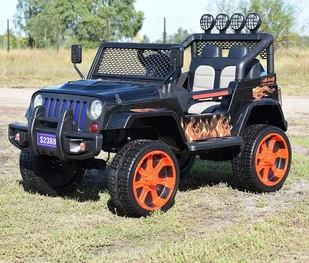 Super-Toys MEGA JEEP SUNSHINE, NAPĘD 4X4, WOLNY START/ MIĘKKIE KOŁA, BLUETOOTH, RADIO EXCLUSIVE/2388 S-2388-CZERWONY - Pojazdy elektryczne dla dzieci Super-Toys MEGA JEEP SUNSHINE, NAPĘD 4X4, WOLNY START/ MIĘKKIE KOŁA, BLUETOOTH, RADIO EXCLUSIVE/2388 S-2388-CZERWONY - Pojazdy elektryczne dla dzieci - miniaturka - grafika 4