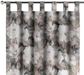 Zasłony - Dekoria Zasłona na szelkach 1 szt. kremowe i różowe kwiaty na szarym tle 1szt 130 × 260 cm Gardenia 310-142-13 - miniaturka - grafika 1
