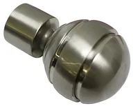 Karnisze - Gardinia 10011162 końcówka/kula końcówka do karniszy, seria Chicago, średnica 20 MM, stal nierdzewna 10011162 - miniaturka - grafika 1