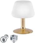 Lampy stojące - Paul Neuhaus Mosiężna lampa stołowa z 3-stopniowym ściemniaczem dotykowym  w tym LED - Tilly - miniaturka - grafika 1