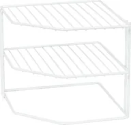 Pozostałe akcesoria kuchenne - Compactor narożny regał kuchenny 24 x 23 x 20,3 cm stal biały twm_393766 - miniaturka - grafika 1