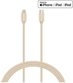 Kable USB - Kanex DuraBraid - Kabel połączeniowy USB-C (Power Delivery) na Lightning MFi 1,2 m (Gold) K157-1528-1MGD K157-1528-1MGD - miniaturka - grafika 1